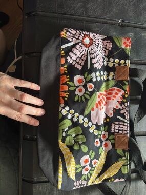 thirty-one Floral Mini Crossbody Bag in Black, Pink, Green, Yellow, Orange